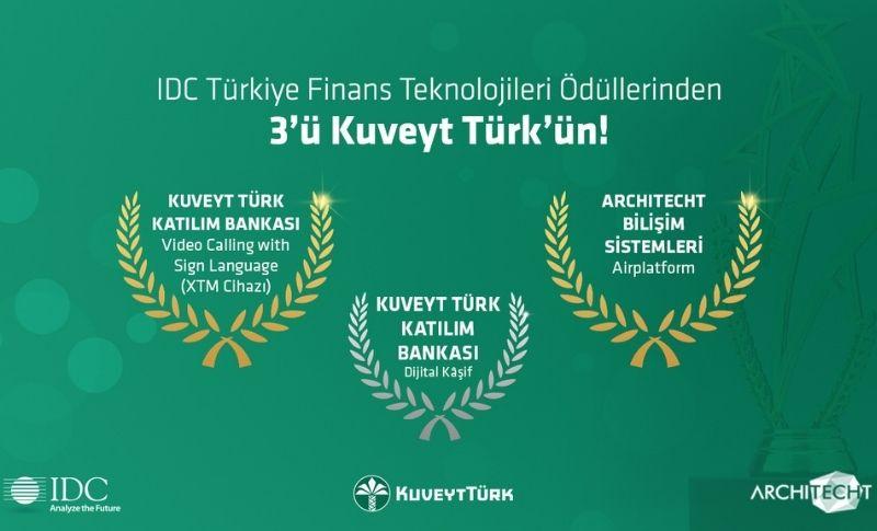 IDC Türkiye’den Kuveyt Türk’e Üç Ödül