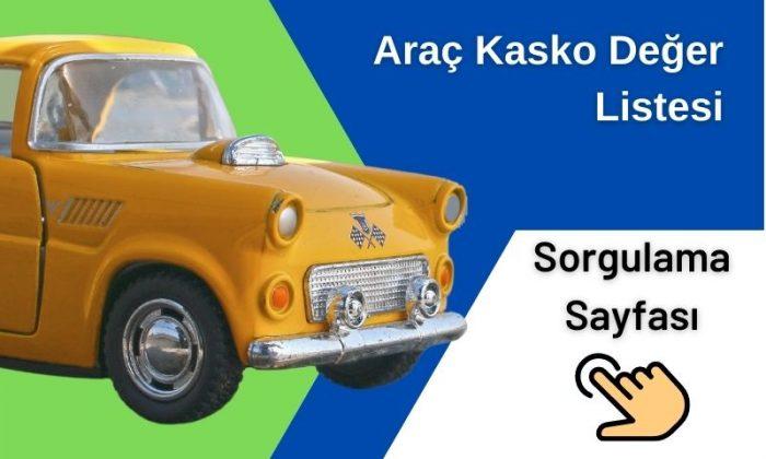 Araç Kasko Değer Listesi ve Sorgulama Sayfası