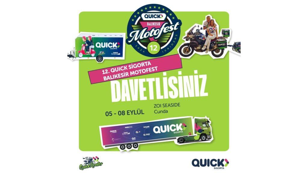 12. Uluslararası Quick Sigorta Balıkesir Motosiklet Festivali Başlıyor